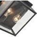 Evanton 2 Light 12 inch Powder Coated Bronze Outdoor Flushmount